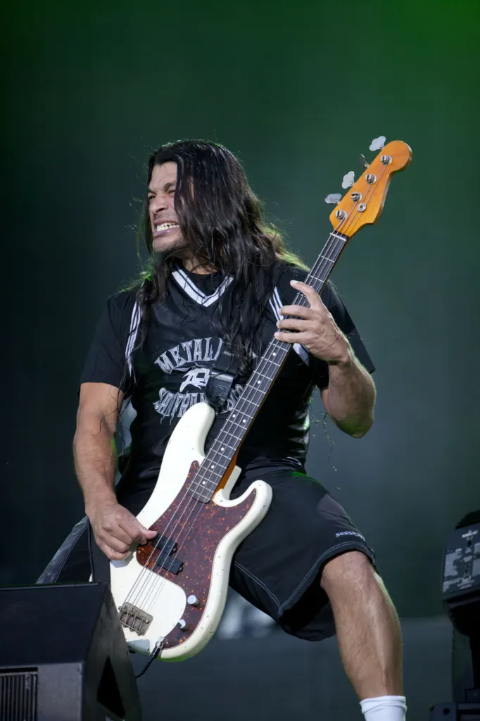 Robert Trujillo of Metallica performing at Sonisphere 2011